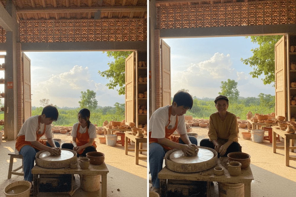 Under the guidance of skilled artisans, you can craft unique pottery pieces that bear your personal touch